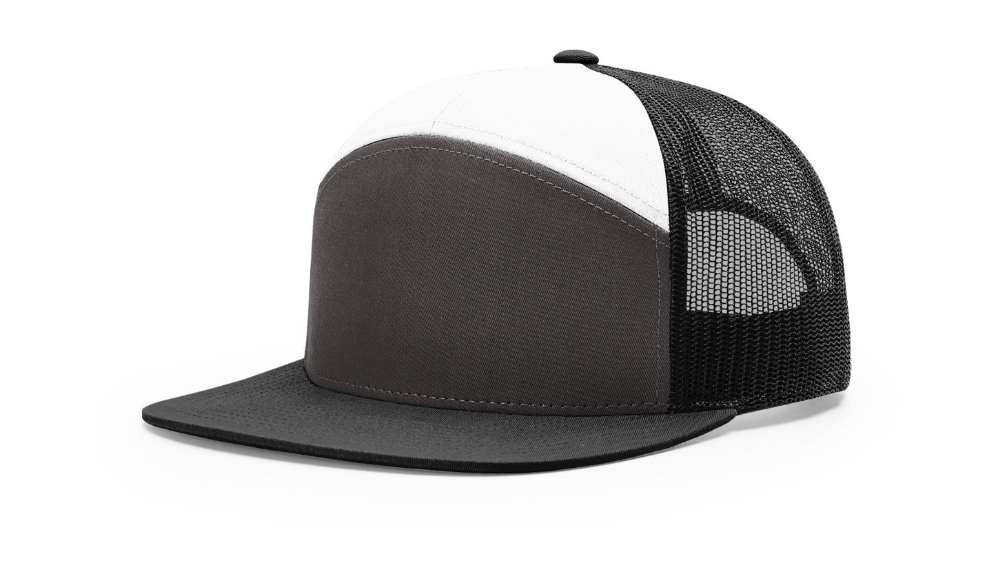 Richardson 168 7-Panel Trucker Cap – Modern High-Profile Snapback