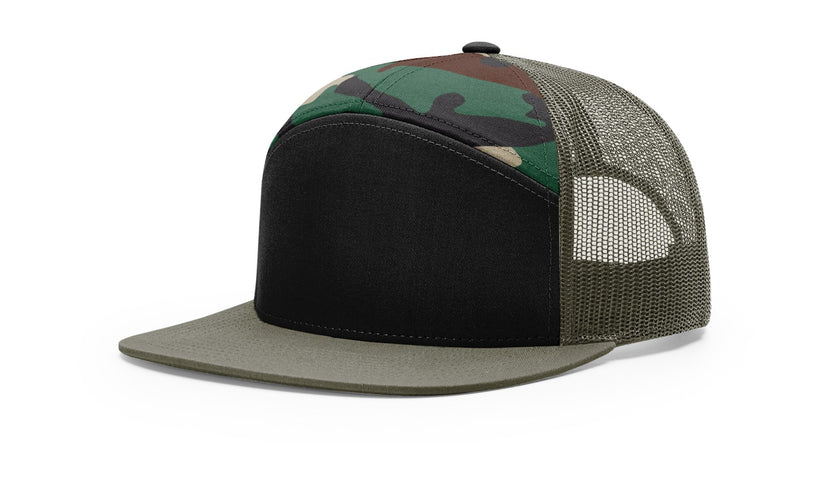 Richardson 168 7-Panel Trucker Cap – Modern High-Profile Snapback