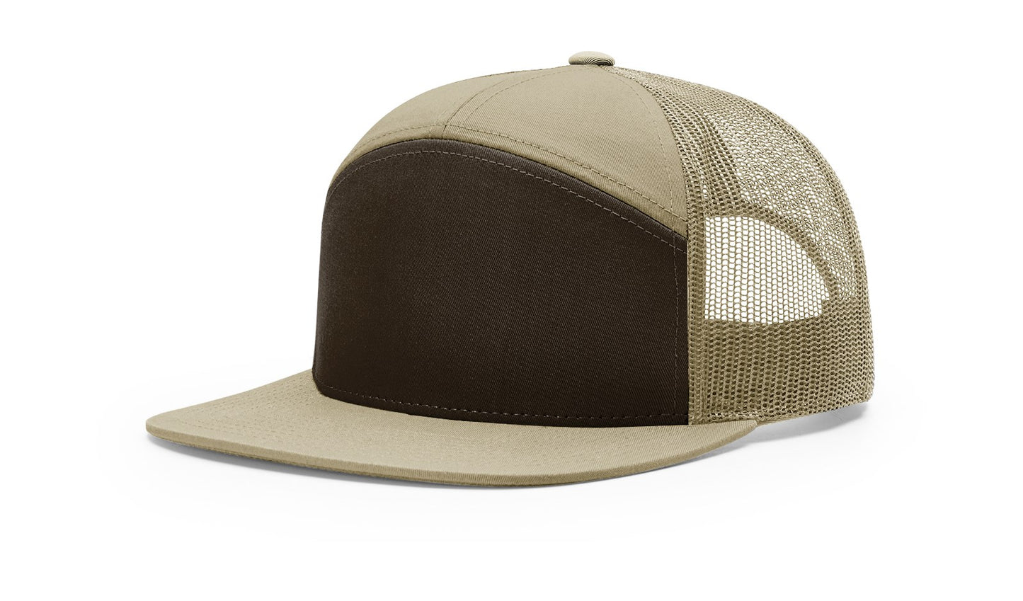 Richardson 168 7-Panel Trucker Cap – Modern High-Profile Snapback