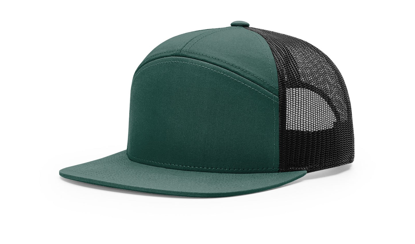 Richardson 168 7-Panel Trucker Cap – Modern High-Profile Snapback