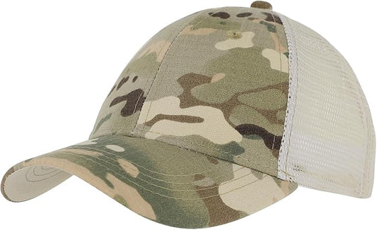 Kids Camouflage Baseball Hat UV Protection Baseball Sun Cap for Boys Girls Adjustable Trucker Hat Outdoor Sports