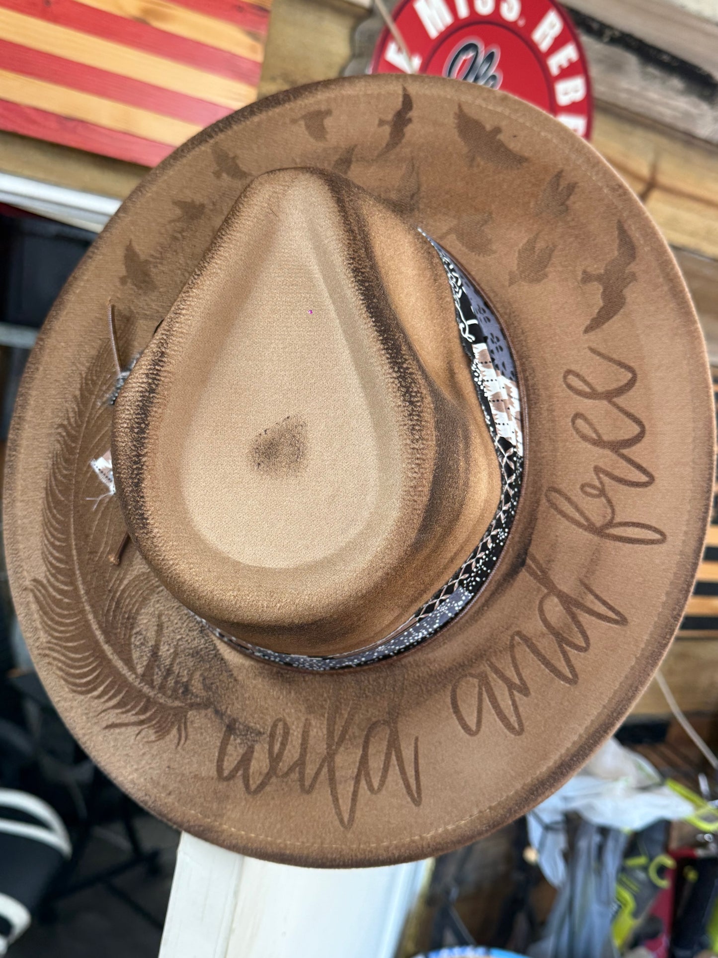 Custom Vegan Suede Rancher Hat