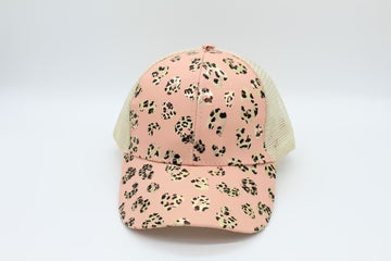 Ponytail Hat for Women - Baseball Cap with Adjustable Fit & High Pony Tail Criss Cross Back
