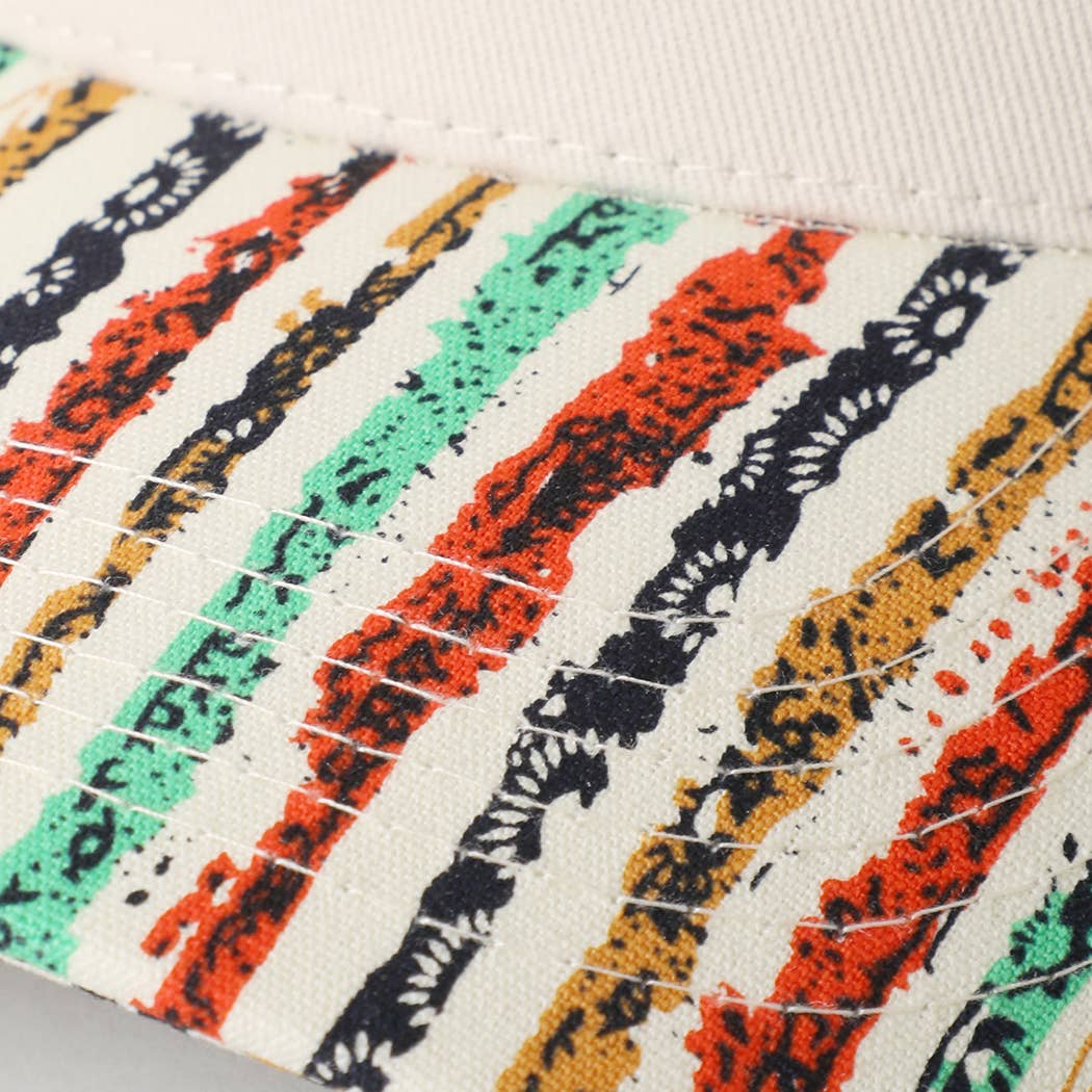 Colorful Stripe Brim Trucker Hat