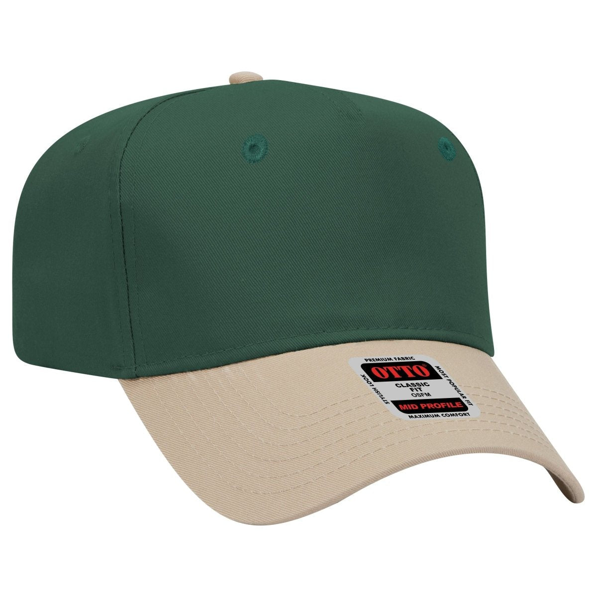 Otto Cap 5-Panel Mid Profile Baseball Cap - 31-069