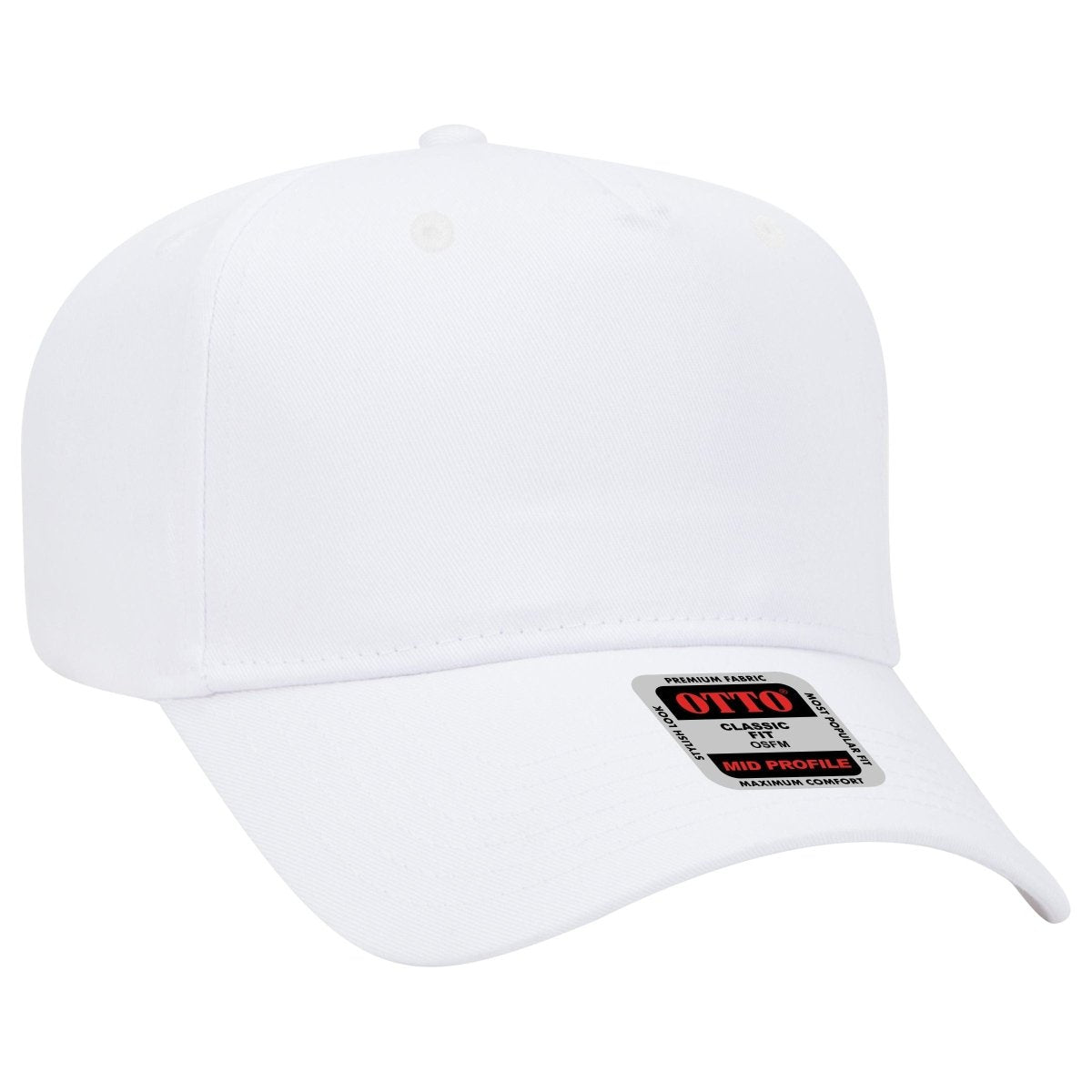 Otto Cap 5-Panel Mid Profile Baseball Cap - 31-069