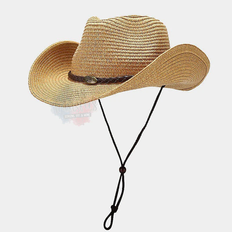 Wide Brim Woven Hat